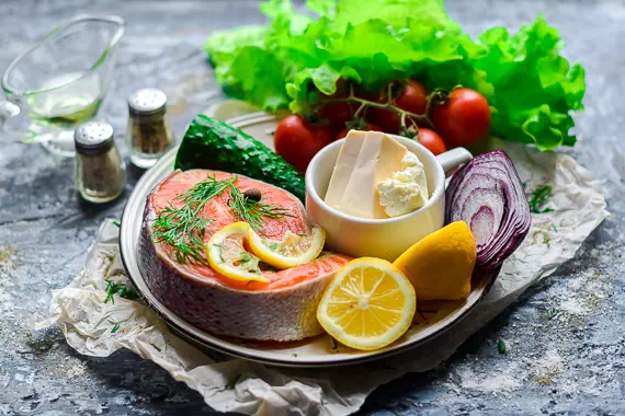 салат с красной рыбой рецепт фото 1
